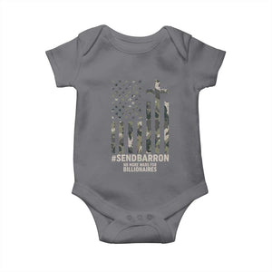 Send Barron Baby Onesie Vintage American Flag Camo Hashtag Protest Meme TS14 Charcoal Print Your Wear