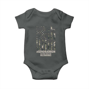 Send Barron Baby Onesie Vintage American Flag Camo Hashtag Protest Meme TS14 Dark Heather Print Your Wear
