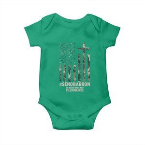 Send Barron Baby Onesie Vintage American Flag Camo Hashtag Protest Meme TS14 Irish Green Print Your Wear