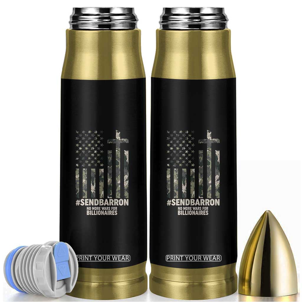 Send Barron Bullet Tumbler Vintage American Flag Camo Hashtag Protest Meme TS14 Black Print Your Wear