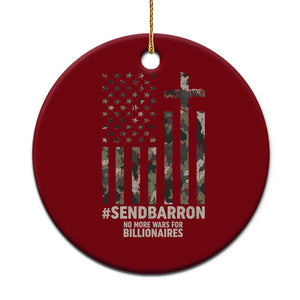 Send Barron Ceramic Ornament Vintage American Flag Camo Hashtag Protest Meme TS14 1pc Red Print Your Wear
