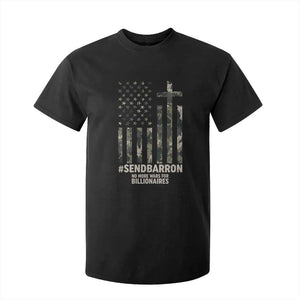 Send Barron T Shirt For Kid Vintage American Flag Camo Hashtag Protest Meme TS14 Black Print Your Wear