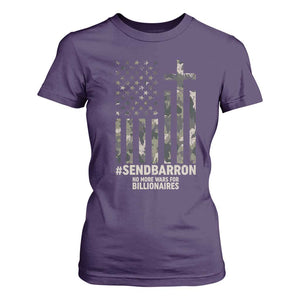 Send Barron T Shirt For Women Vintage American Flag Camo Hashtag Protest Meme TS14 Purple Print Your Wear