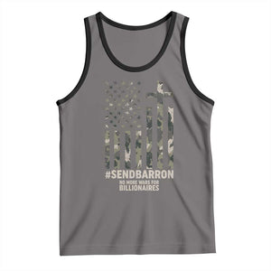 Send Barron Tank Top Vintage American Flag Camo Hashtag Protest Meme TS14 Deep Heather Black Print Your Wear