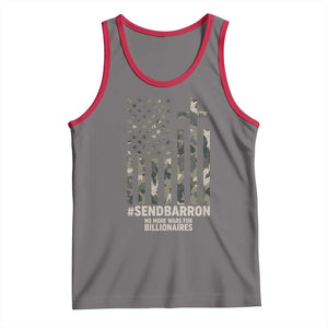 Send Barron Tank Top Vintage American Flag Camo Hashtag Protest Meme TS14 Deep Heather Red Print Your Wear