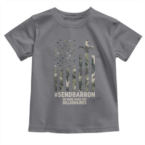 Send Barron Toddler T Shirt Vintage American Flag Camo Hashtag Protest Meme TS14 Charcoal Print Your Wear