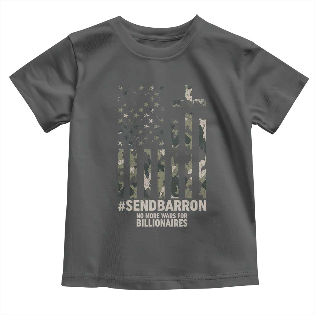 Send Barron Toddler T Shirt Vintage American Flag Camo Hashtag Protest Meme TS14 Dark Heather Print Your Wear