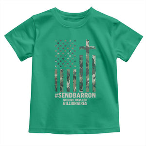 Send Barron Toddler T Shirt Vintage American Flag Camo Hashtag Protest Meme TS14 Irish Green Print Your Wear