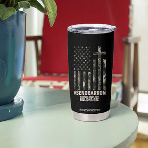 Send Barron Tumbler Cup Vintage American Flag Camo Hashtag Protest Meme TS14 Print Your Wear