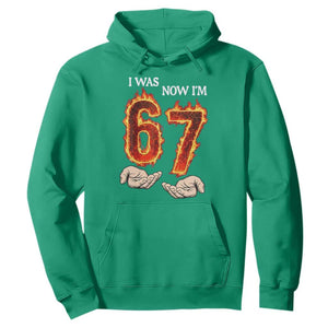 I Was 6 Now I'm 7 Birthday Hoodie Funny Six Seven Meme 67 Flame TS14 Irish Green Print Your Wear