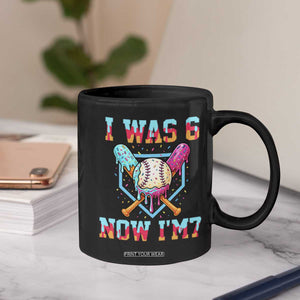 I Was 6 Now I'm 7 Coffee Mug Baseball Ice Cream Drip Number 67 Player 67th Birthday TS14 Print Your Wear