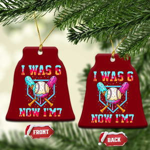 I Was 6 Now I'm 7 Ceramic Ornament Baseball Ice Cream Drip Number 67 Player 67th Birthday TS14 Print Your Wear
