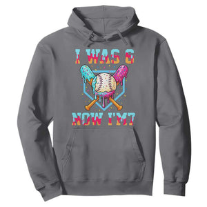 I Was 6 Now I'm 7 Hoodie Baseball Ice Cream Drip Number 67 Player 67th Birthday TS14 Charcoal Print Your Wear