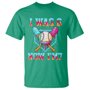I Was 6 Now I'm 7 T Shirt Baseball Ice Cream Drip Number 67 Player 67th Birthday TS14 Irish Green Print Your Wear