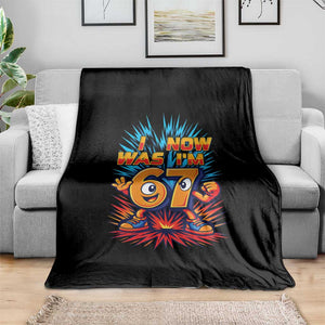 I Was 6 Now I'm 7 Italian Brainrot Meme Gift for Boy Kid Throw Blanket TS14 Print Your Wear