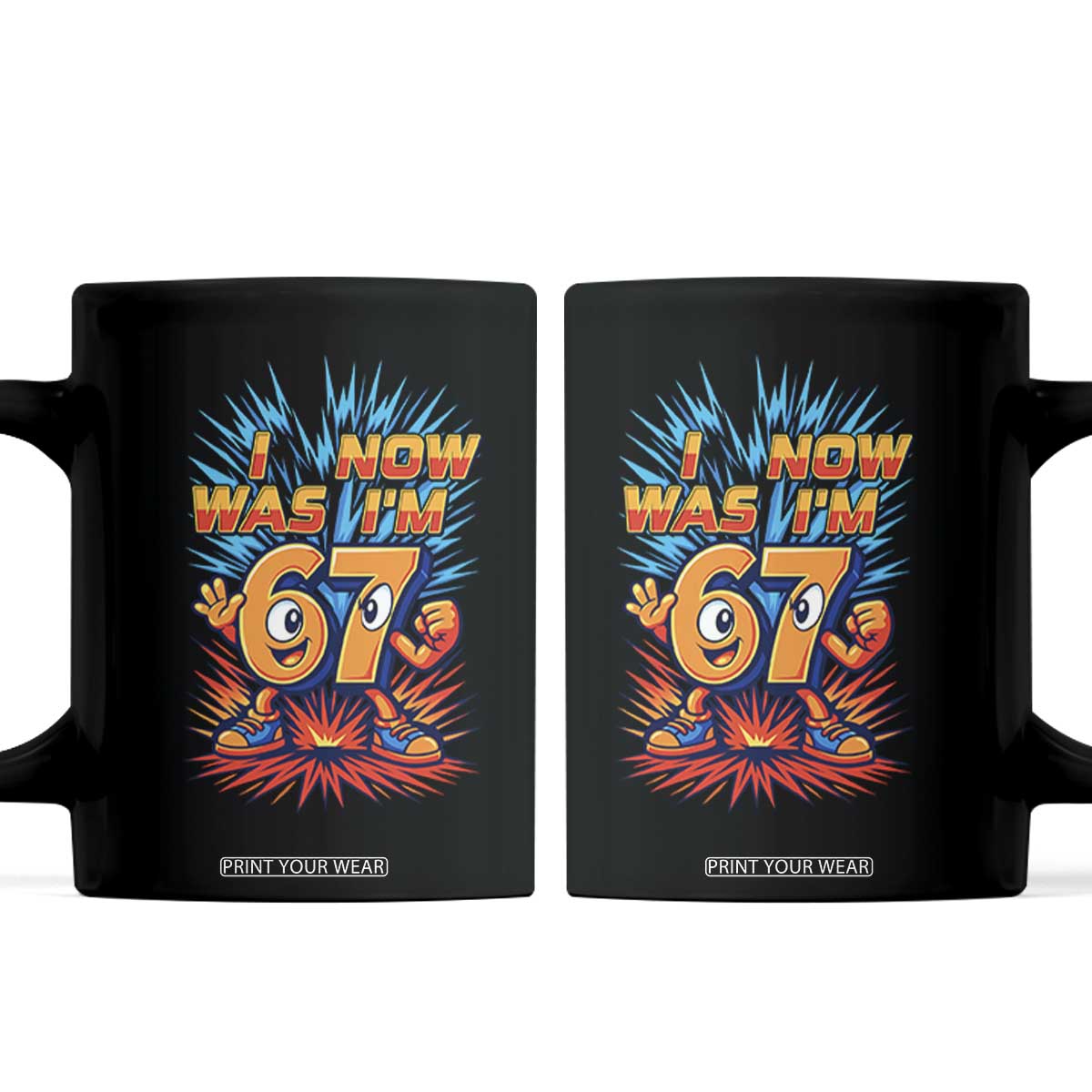 I Was 6 Now I'm 7 Italian Brainrot Meme Gift for Boy Kid Coffee Mug