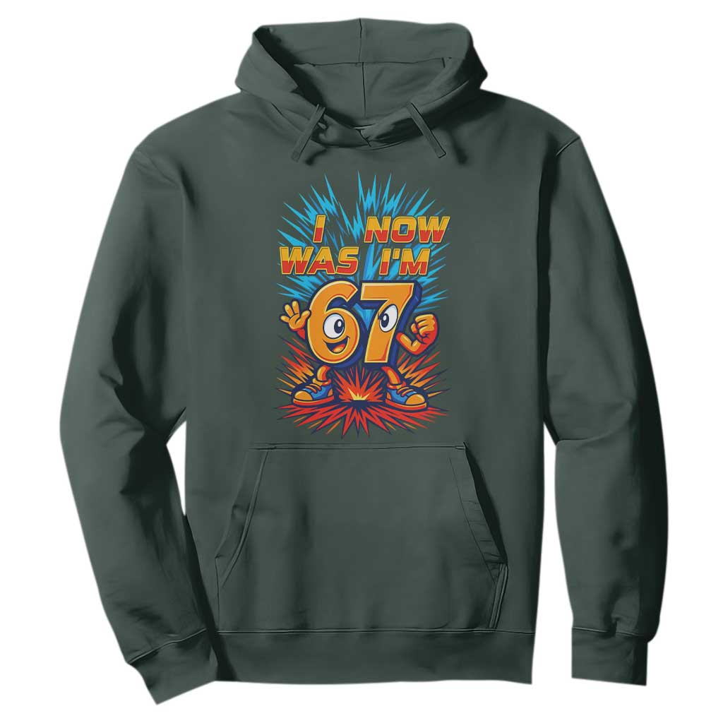 I Was 6 Now I'm 7 Italian Brainrot Meme Gift for Boy Kid Hoodie TS14 Dark Forest Green Print Your Wear