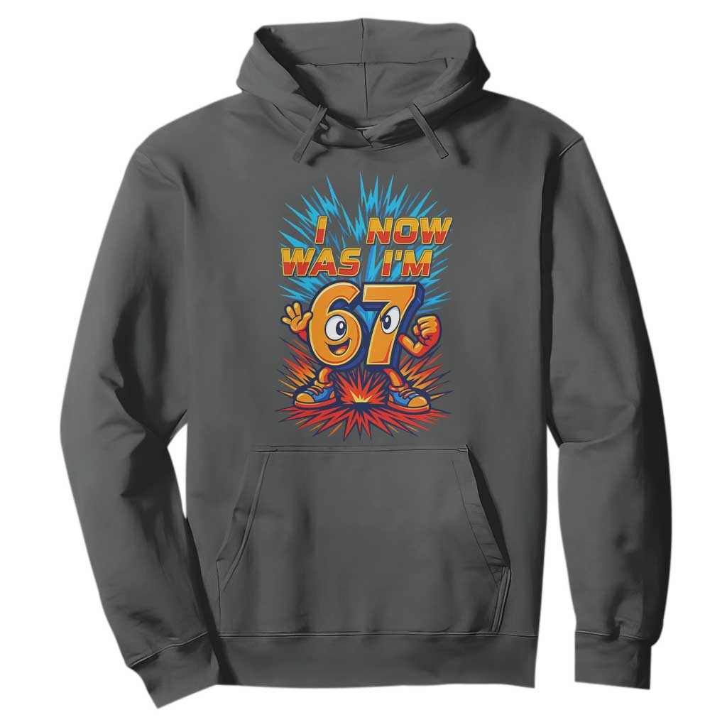 I Was 6 Now I'm 7 Italian Brainrot Meme Gift for Boy Kid Hoodie TS14 Dark Heather Print Your Wear