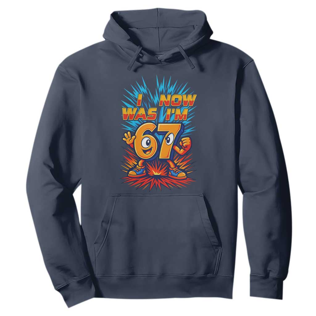 I Was 6 Now I'm 7 Italian Brainrot Meme Gift for Boy Kid Hoodie TS14 Navy Print Your Wear