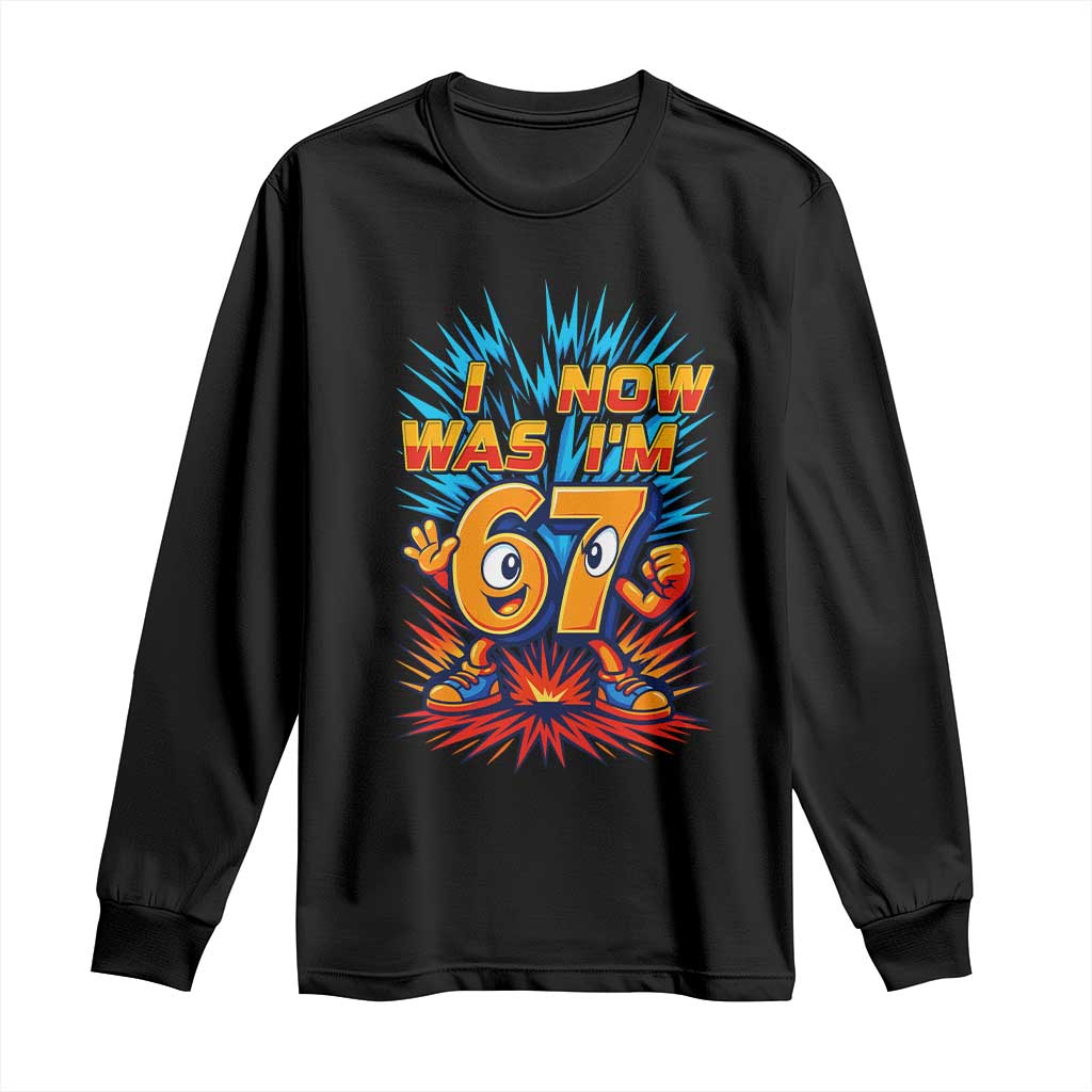 I Was 6 Now I'm 7 Italian Brainrot Meme Gift for Boy Kid Long Sleeve Shirt TS14 Black Print Your Wear