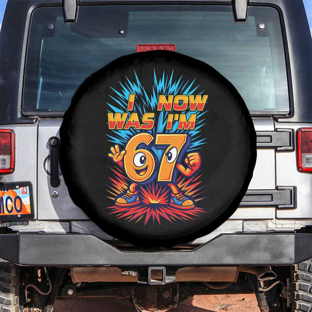 I Was 6 Now I'm 7 Italian Brainrot Meme Gift for Boy Kid Spare Tire Cover TS14 No hole Black Print Your Wear