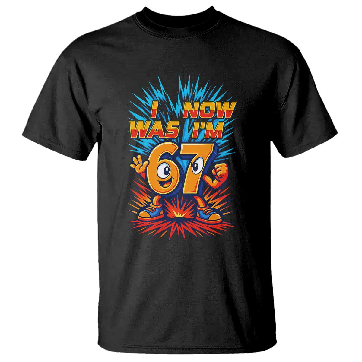 I Was 6 Now I'm 7 Italian Brainrot Meme Gift for Boy Kid T Shirt TS14 Black Print Your Wear