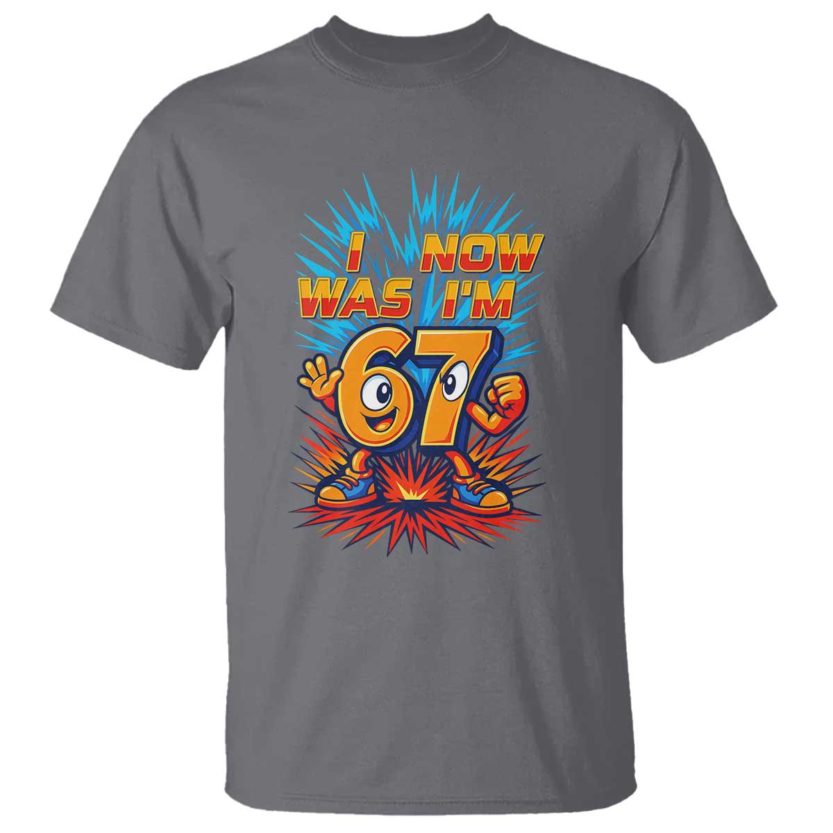 I Was 6 Now I'm 7 Italian Brainrot Meme Gift for Boy Kid T Shirt TS14 Charcoal Print Your Wear