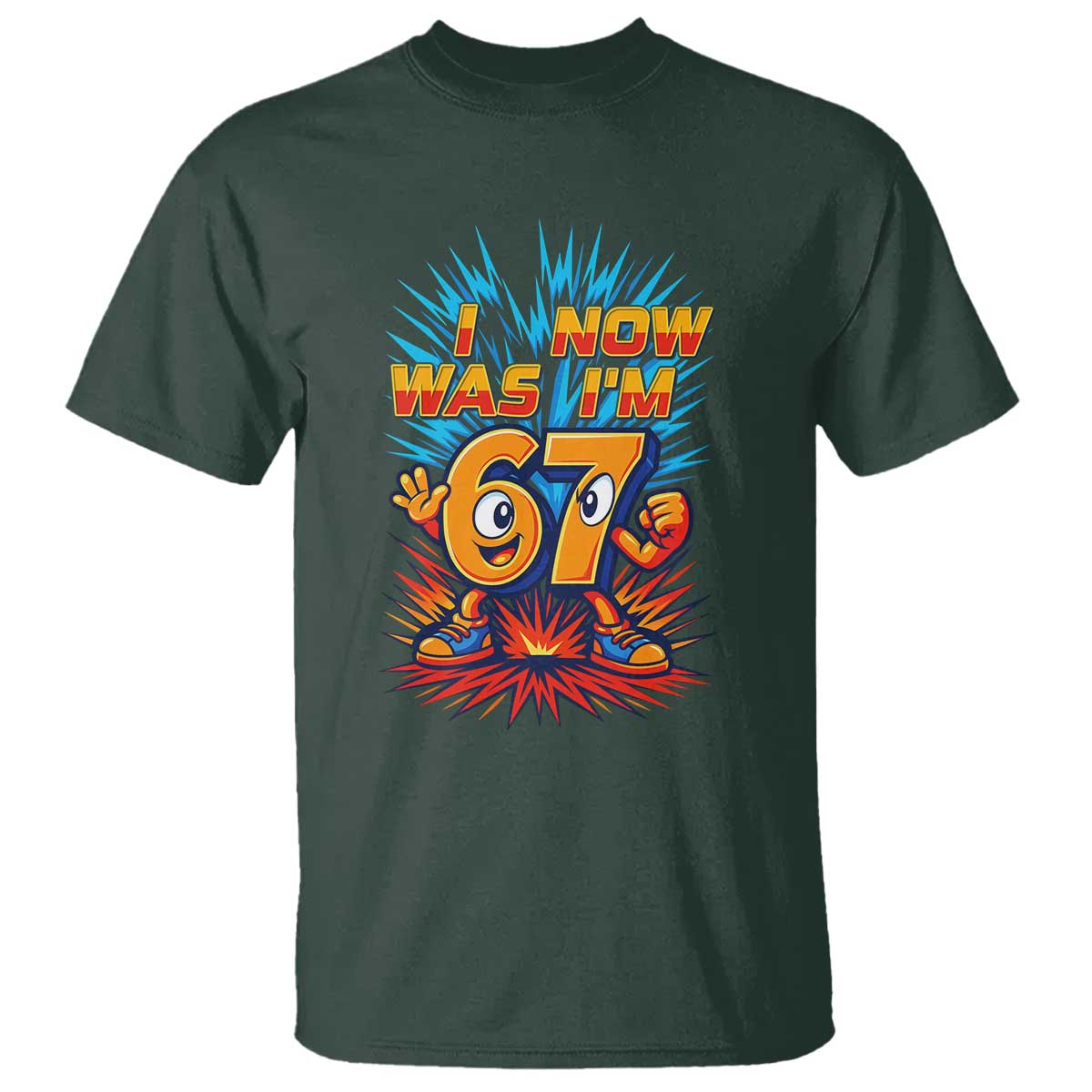 I Was 6 Now I'm 7 Italian Brainrot Meme Gift for Boy Kid T Shirt TS14 Dark Forest Green Print Your Wear