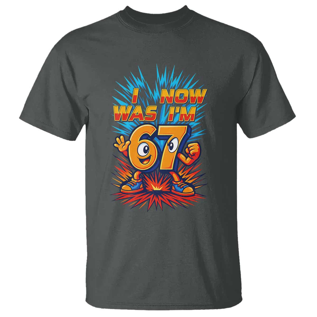 I Was 6 Now I'm 7 Italian Brainrot Meme Gift for Boy Kid T Shirt TS14 Dark Heather Print Your Wear