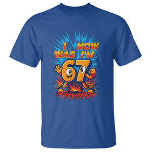 I Was 6 Now I'm 7 Italian Brainrot Meme Gift for Boy Kid T Shirt TS14 Royal Blue Print Your Wear