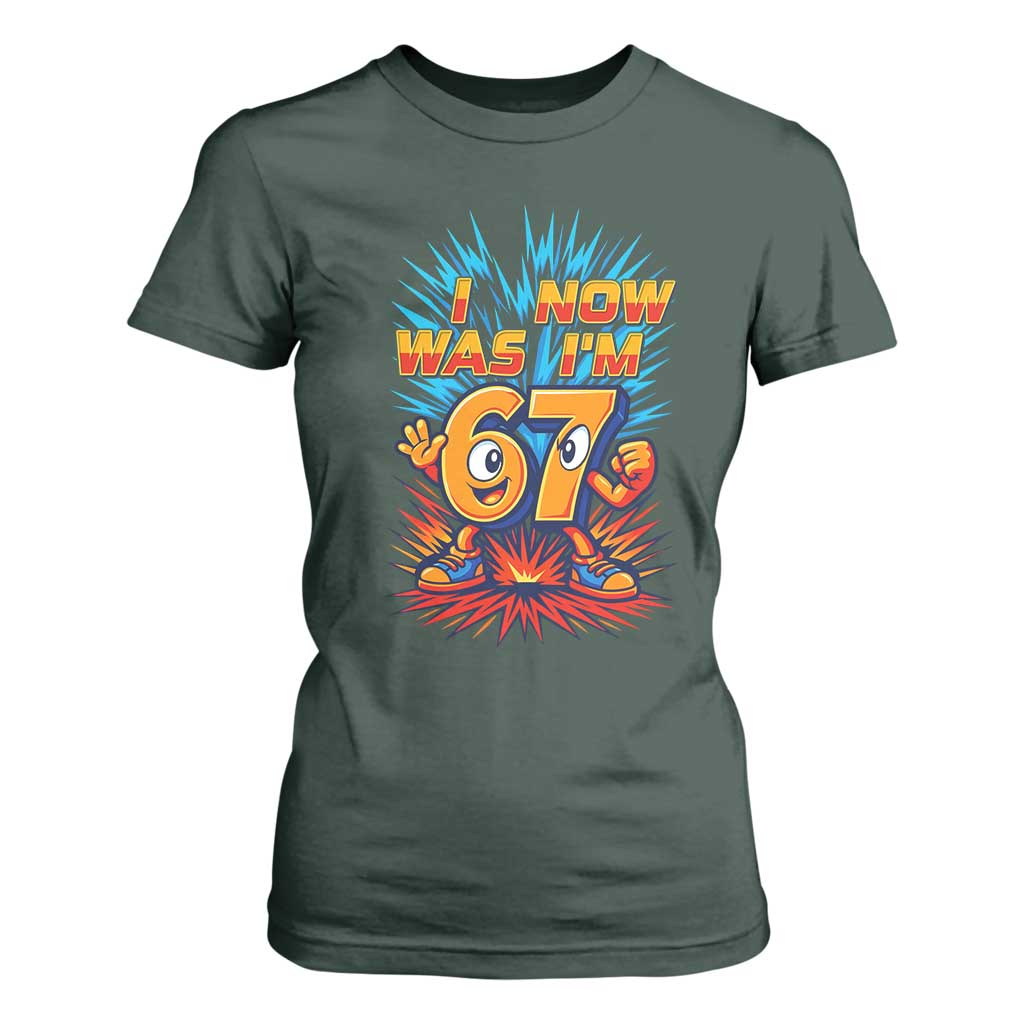 I Was 6 Now I'm 7 Italian Brainrot Meme Gift for Boy Kid T Shirt For Women TS14 Dark Forest Green Print Your Wear