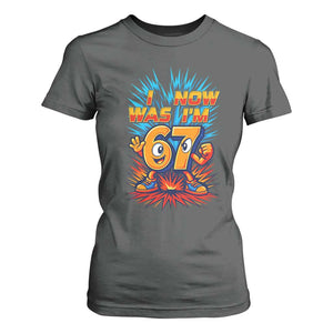 I Was 6 Now I'm 7 Italian Brainrot Meme Gift for Boy Kid T Shirt For Women TS14 Dark Heather Print Your Wear