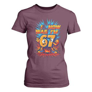 I Was 6 Now I'm 7 Italian Brainrot Meme Gift for Boy Kid T Shirt For Women TS14 Maroon Print Your Wear