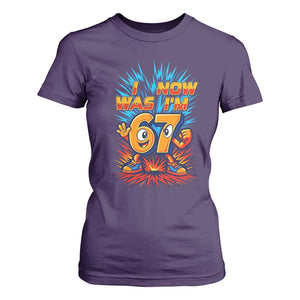I Was 6 Now I'm 7 Italian Brainrot Meme Gift for Boy Kid T Shirt For Women TS14 Purple Print Your Wear
