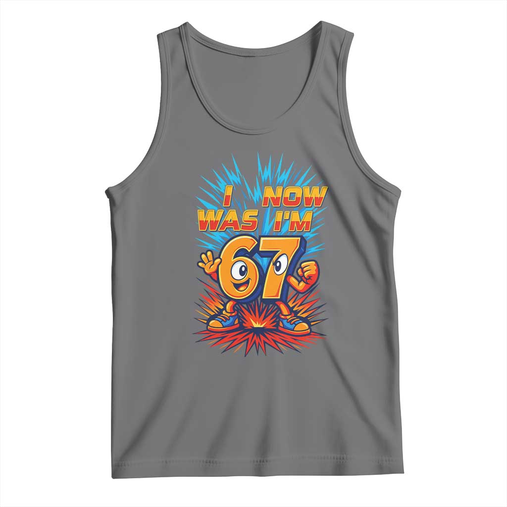I Was 6 Now I'm 7 Italian Brainrot Meme Gift for Boy Kid Tank Top TS14 Black Heather Print Your Wear