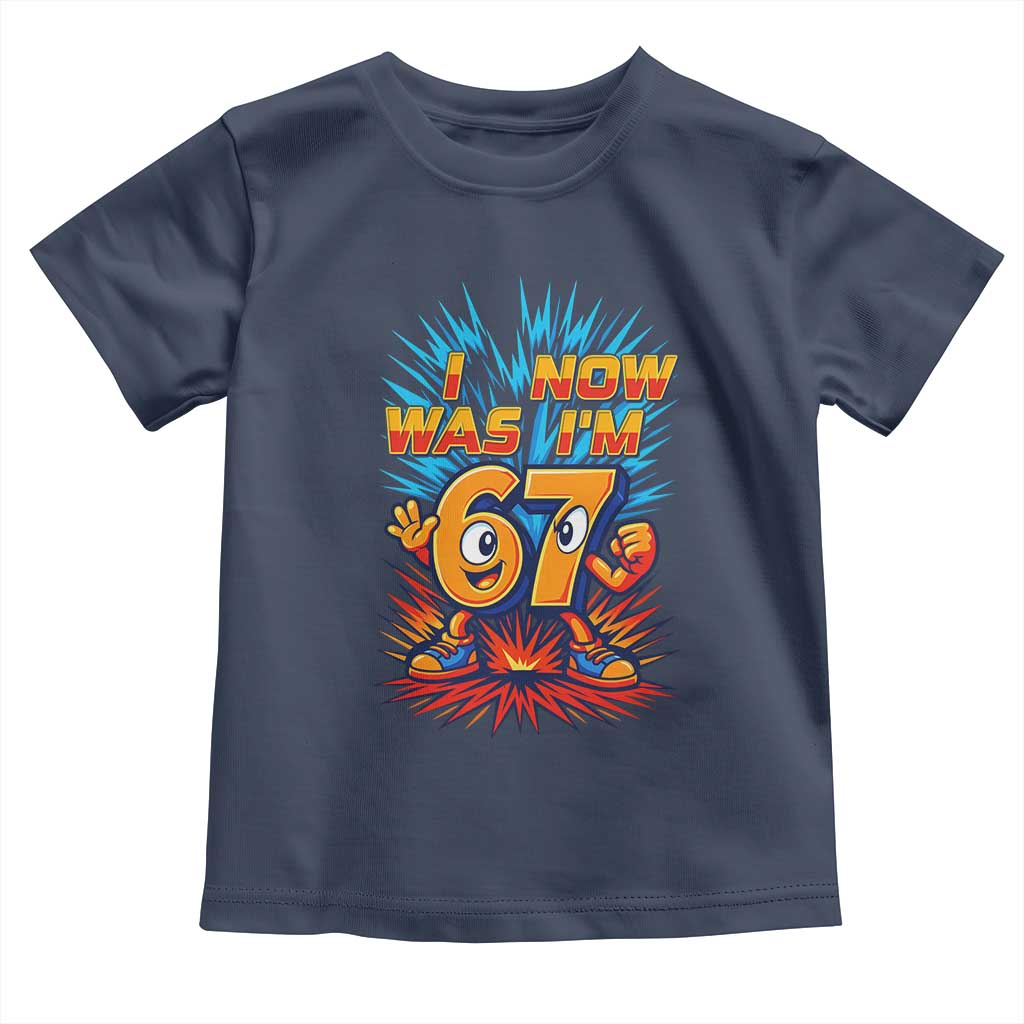 I Was 6 Now I'm 7 Italian Brainrot Meme Gift for Boy Kid Toddler T Shirt TS14 Navy Print Your Wear