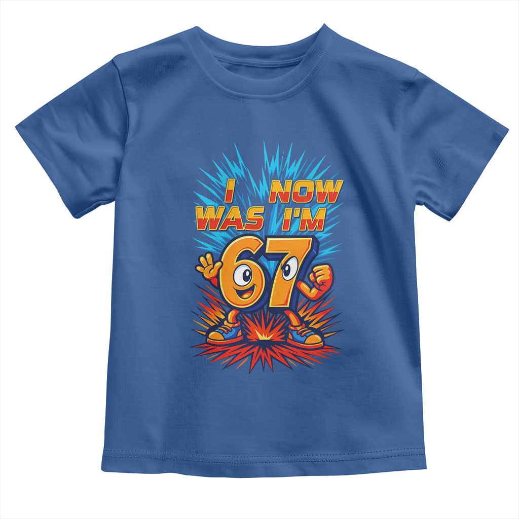 I Was 6 Now I'm 7 Italian Brainrot Meme Gift for Boy Kid Toddler T Shirt TS14 Royal Blue Print Your Wear