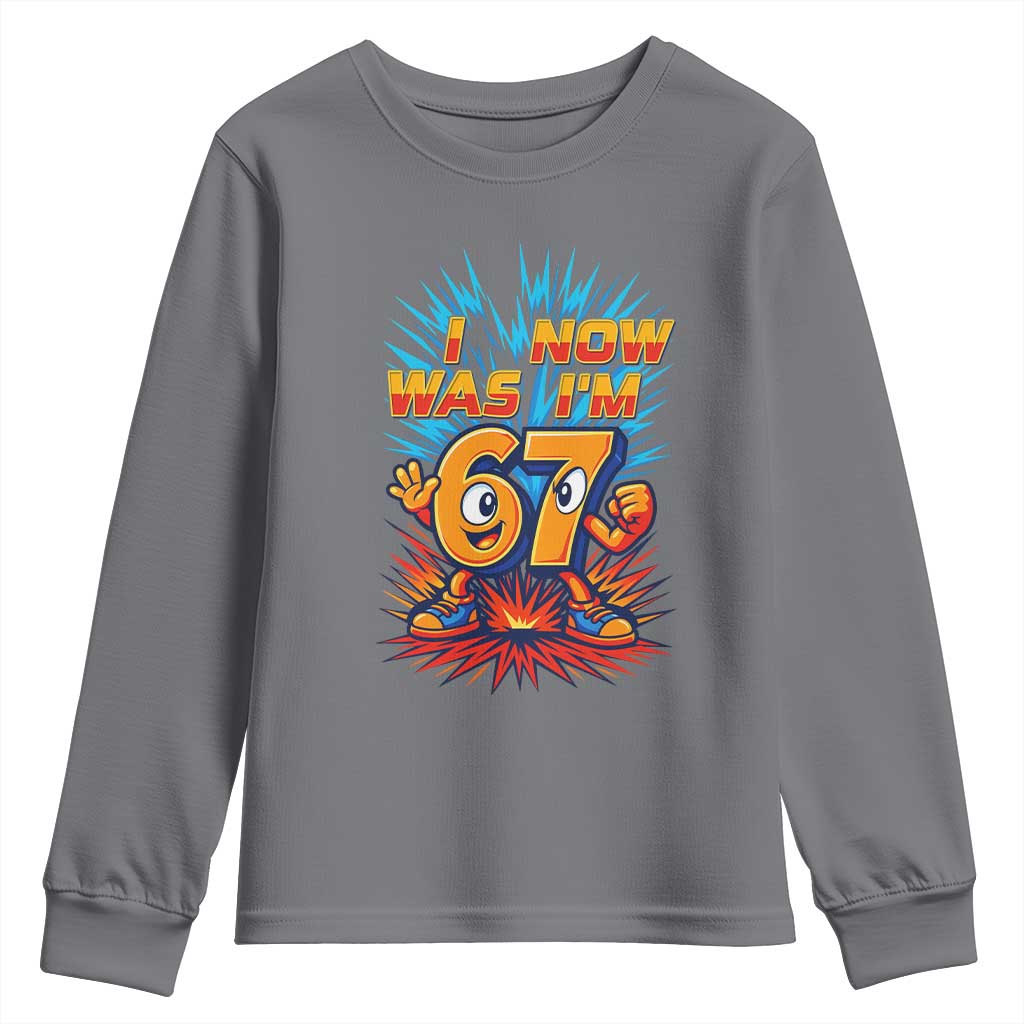 I Was 6 Now I'm 7 Italian Brainrot Meme Gift for Boy Kid Youth Sweatshirt TS14 Charcoal Print Your Wear