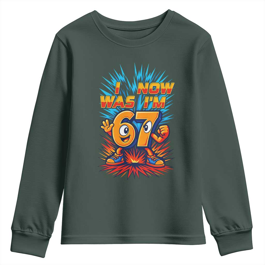 I Was 6 Now I'm 7 Italian Brainrot Meme Gift for Boy Kid Youth Sweatshirt TS14 Dark Forest Green Print Your Wear