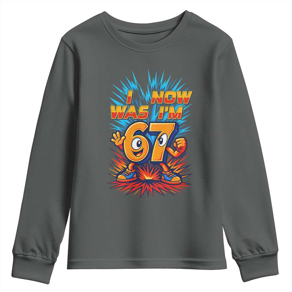 I Was 6 Now I'm 7 Italian Brainrot Meme Gift for Boy Kid Youth Sweatshirt TS14 Dark Heather Print Your Wear