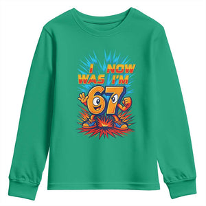 I Was 6 Now I'm 7 Italian Brainrot Meme Gift for Boy Kid Youth Sweatshirt TS14 Irish Green Print Your Wear