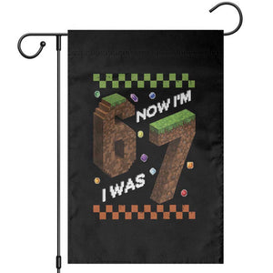 7th Birthday I Was 6 Now Im 7 Garden Flag Unlocked 67 Boys Kids Youth TS14 Black Print Your Wear