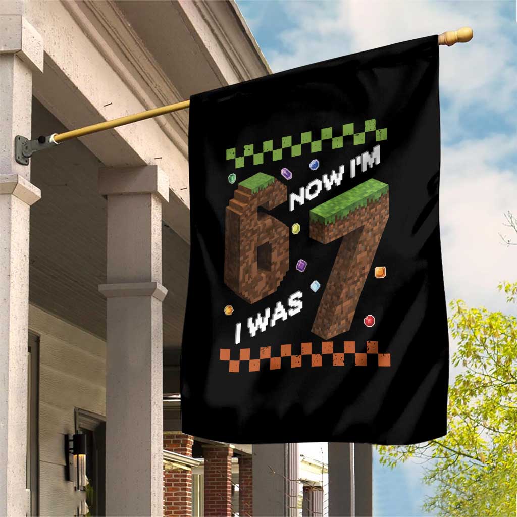 7th Birthday I Was 6 Now Im 7 Garden Flag Unlocked 67 Boys Kids Youth TS14 Print Your Wear