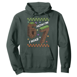 7th Birthday I Was 6 Now Im 7 Hoodie Unlocked 67 Boys Kids Youth TS14 Dark Forest Green Print Your Wear