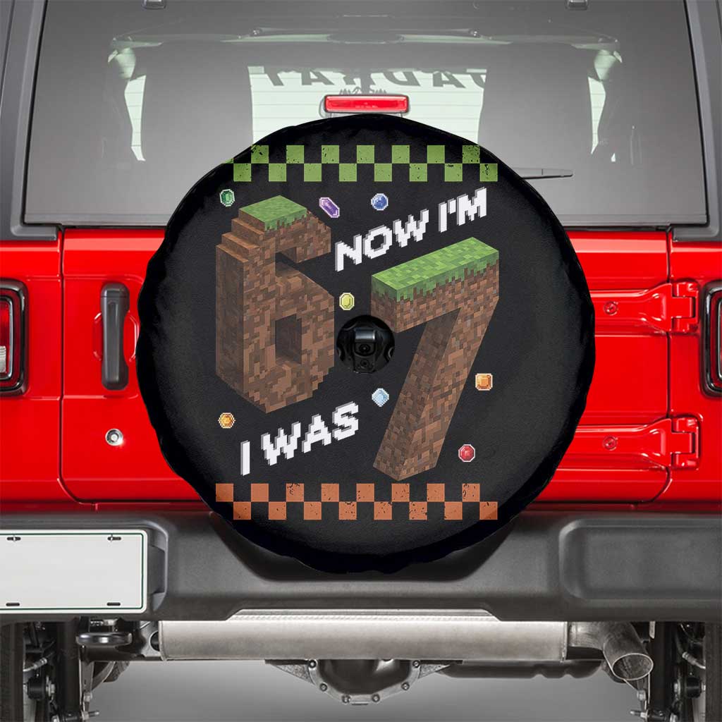 7th Birthday I Was 6 Now Im 7 Spare Tire Cover Unlocked 67 Boys Kids Youth TS14 Black Print Your Wear