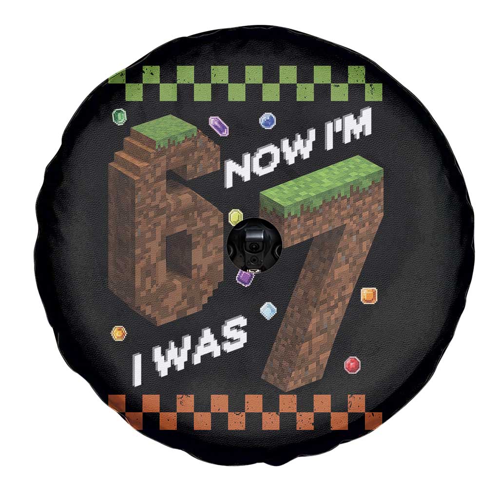 7th Birthday I Was 6 Now Im 7 Spare Tire Cover Unlocked 67 Boys Kids Youth TS14 Print Your Wear