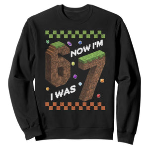 7th Birthday I Was 6 Now Im 7 Sweatshirt Unlocked 67 Boys Kids Youth TS14 Black Print Your Wear