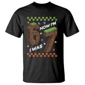 7th Birthday I Was 6 Now Im 7 T Shirt Unlocked 67 Boys Kids Youth TS14 Black Print Your Wear