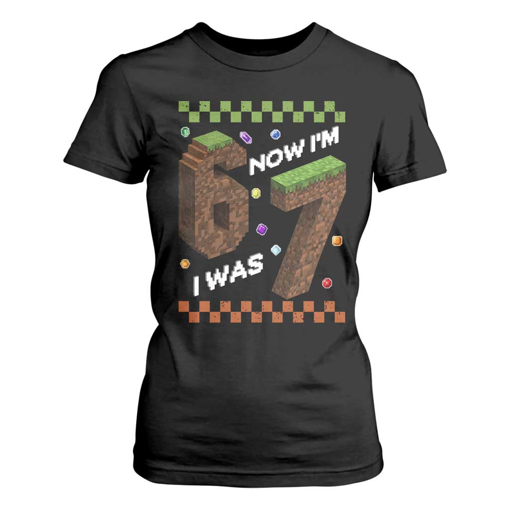7th Birthday I Was 6 Now Im 7 T Shirt For Women Unlocked 67 Boys Kids Youth TS14 Black Print Your Wear