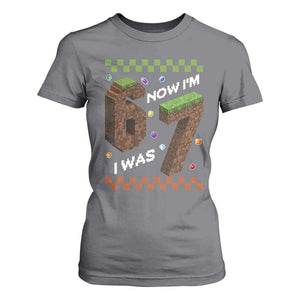 7th Birthday I Was 6 Now Im 7 T Shirt For Women Unlocked 67 Boys Kids Youth TS14 Charcoal Print Your Wear